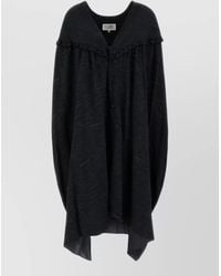 MM6 by Maison Margiela - Jersey Shirt Midi Dress - Lyst
