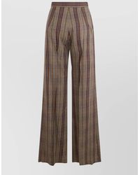Vivienne Westwood - Checked High-Rise Wide-Leg Trousers - Lyst