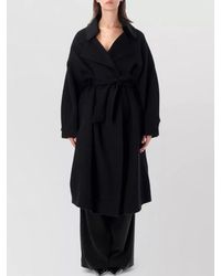 Frankie Shop - Issen Wool Trench Coat Belted Design - Lyst