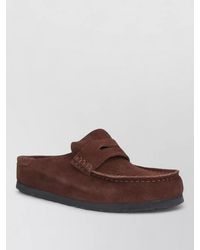 Birkenstock - Loafers Round Toe Rubber Sole Suede - Lyst