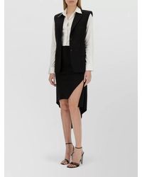 Helmut Lang - Wool Tailored Vest Jacket Notch Lapel - Lyst