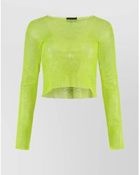 Santa Brands - Open-Knit Rhinestone Top - Lyst