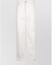 Golden Goose - Denim High-Rise Straight-Leg Trousers - Lyst