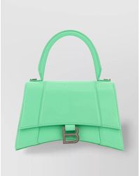 Balenciaga - Structured Leather Handbag With Adjustable Strap - Lyst