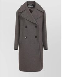 Dries Van Noten - Wool Double-Breasted Midi Coat - Lyst