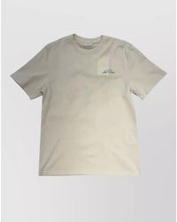 Les Deux - Wild Flower Floral Embroidery Crew Neck T Shirt - Lyst