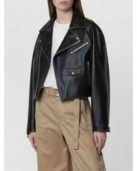 Halfboy - Belted Coat Zipper Pockets Notched Lapels - Lyst