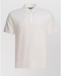 Vince - Linen Polo Shirt Short Sleeves - Lyst