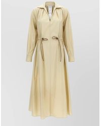 Max Mara - Cotton Poplin Long-Sleeve Shirt Midi Dress - Lyst