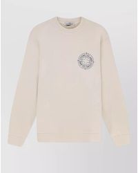 Stone Island - Cotton Oversized Logo-Print Sweatshirt - Lyst