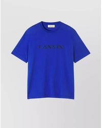 Lanvin - Crew Neck Short Sleeve T-Shirt Design - Lyst