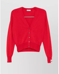 Bally - Cashmere V-Neck Ribbed Cardigan - Lyst