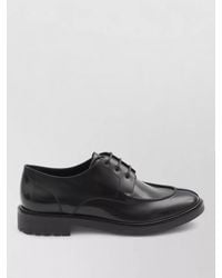 Saint Laurent - Calfskin Leather Derby Shoes - Lyst
