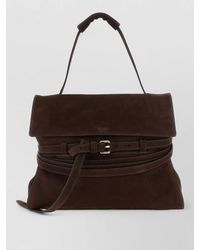 Moschino - Knotted Handle Shoulder Bag Adjustable Strap Buckle - Lyst