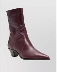 Aquazzura - Ankle Boot With Cone Heel And Pointed Toe - Lyst