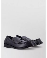 Loewe - Bobine Loafer Round Toe Stitched Detailing - Lyst