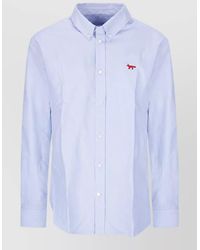 Maison Kitsuné - Cotton Long-Sleeve Regular-Fit Shirt - Lyst