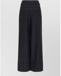 Fendi - Pinstripe Wide-Leg Trousers - Lyst