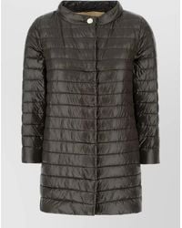 Herno - Long Nylon Down Jacket Padded Quilted Shiny - Lyst
