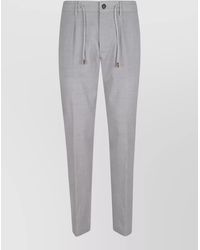 Eleventy - Wool Canvas Jogger Trousers Tailored Construction - Lyst