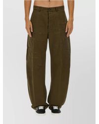 DSquared² - Cotton Ripped Wide-Leg Chino Trousers - Lyst
