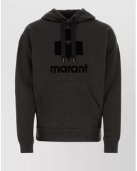 Isabel Marant - Cotton Blend Logo-Print Hoodie - Lyst
