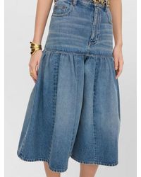 Chloé - High-Rise Balloon Denim Shorts - Lyst