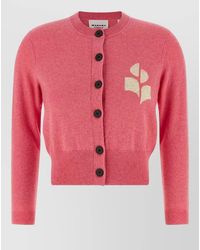 Isabel Marant - Newton Knit Cardigan Ribbed Cuffs Hem - Lyst