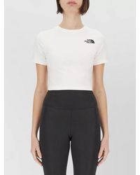The North Face - Cropped Crew Neck Short Sleeve Top - Lyst