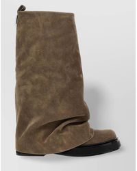 The Attico - 'Combat' Boots With Pull Tab And Rubber Sole - Lyst