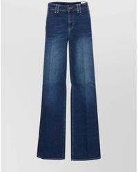 Liu Jo - Flared Wide-Leg Denim Jeans Trousers - Lyst