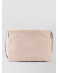 Brunello Cucinelli - Duo Leather Shoulder Clutch Bag Monili - Lyst