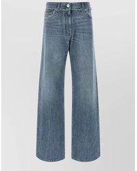 Versace - Denim Low-Rise Wide-Leg Jeans - Lyst