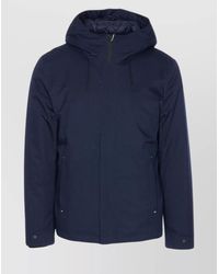 Woolrich - Hooded Padded Jacket With Side And Zip Pockets - Lyst