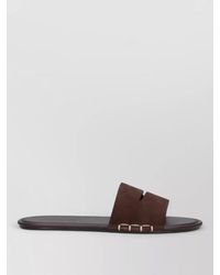 JW Anderson - Sandals Open Toe Flat Sole Suede Strap - Lyst