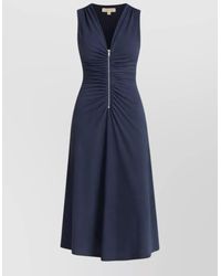MICHAEL Michael Kors - Midi Dress With Zipper - Lyst