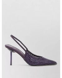 Le Silla - Gilda Slingback Mules Embellished Pointed Toe - Lyst