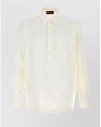 Gucci - Linen Polo Shirt - Lyst