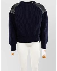 Bottega Veneta - Wool Cashmere Ribbed Crew Neck Sweater - Lyst