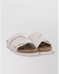 Birkenstock - Strappy Sandals With Cork Midsole And Textured Sole - Lyst