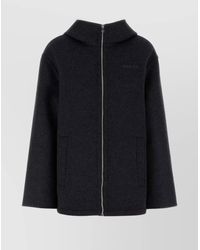 Gucci - Wool Blend Jacket With Hood And Pockets - Lyst