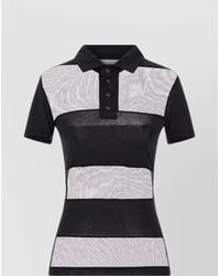 Coperni - Sheer Striped Polo Top - Lyst