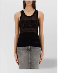 Moschino - Mesh Slim-Fit Tank Top - Lyst