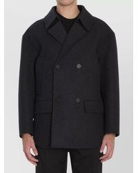 Fendi - Wool Peacoat - Lyst