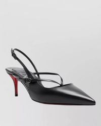 Christian Louboutin - Twistissimo Leather Pumps Pointed Toe Slingback - Lyst