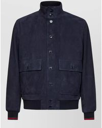 Gucci - Suede Regular-Fit Bomber Jacket - Lyst