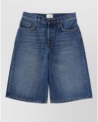 Haikure - Denim Knee-Length Shorts - Lyst