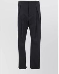 SAPIO - Wool Loose-Fit Tailored Trousers - Lyst