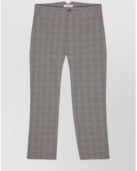Vivienne Westwood - Checked High-Rise Cropped Straight-Leg Trousers - Lyst