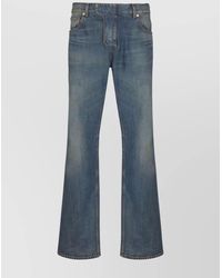 Balmain - Denim Straight-Leg Trousers - Lyst